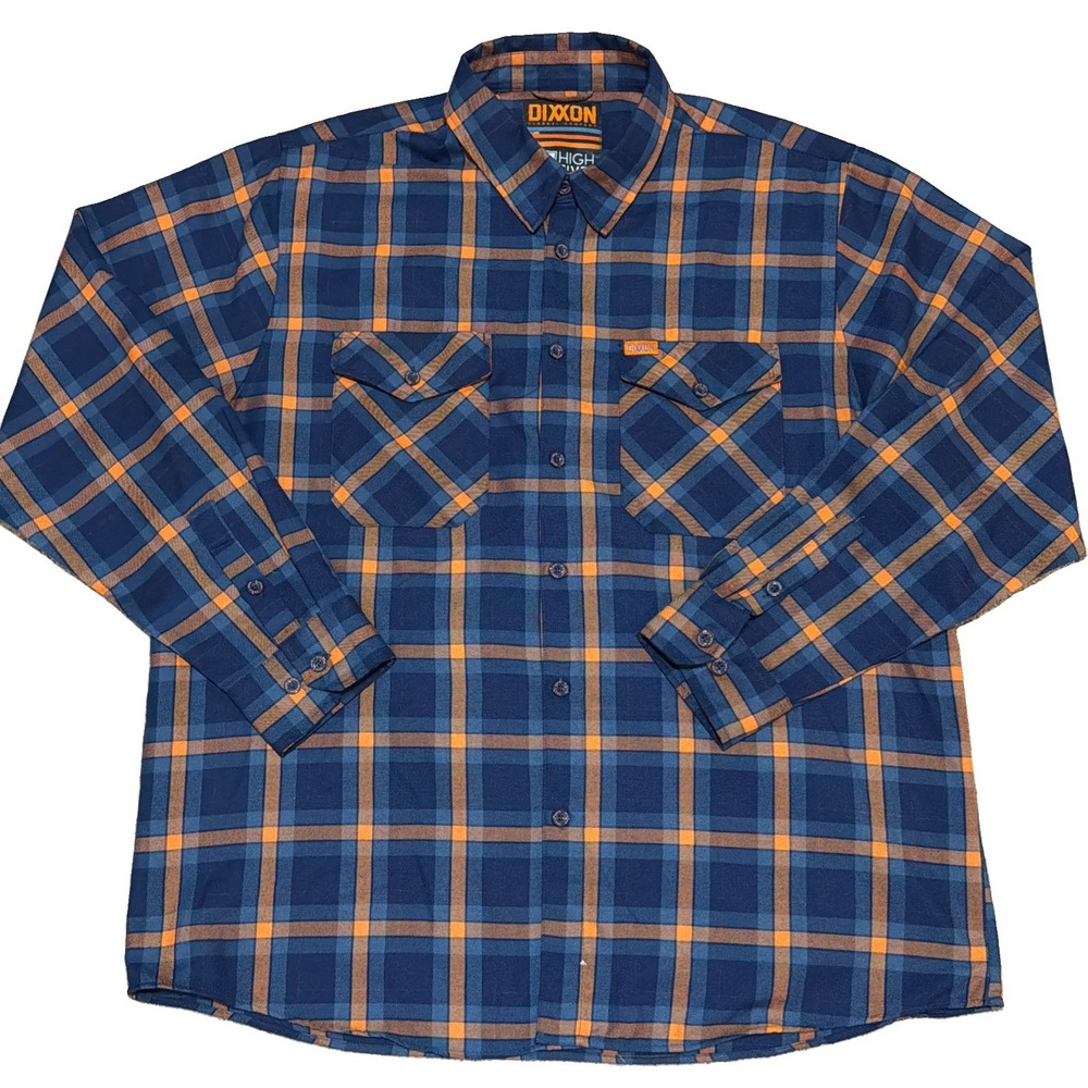 Dixxon Flannel 2XL 'High Fives ' Men's Long Sleeve Plaid Button Up